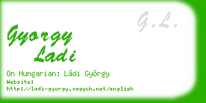 gyorgy ladi business card