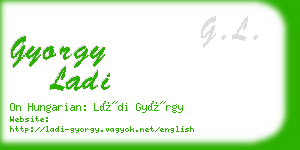 gyorgy ladi business card